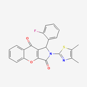 2-(4,5-Dimethyl-1,3-thiazol-2-yl)-1-(2-fluorophenyl)-1,2-dihydrochromeno[2,3-c]pyrrole-3,9-dione