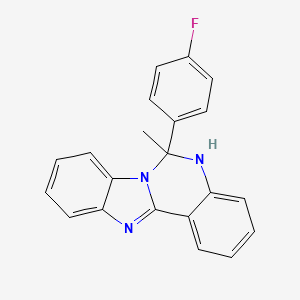 6-(4-Fluorophenyl)-6-methyl-5,6-dihydrobenzimidazo[1,2-c]quinazoline