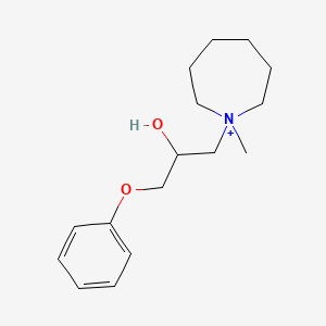 1-(2-Hydroxy-3-phenoxypropyl)-1-methylazepanium