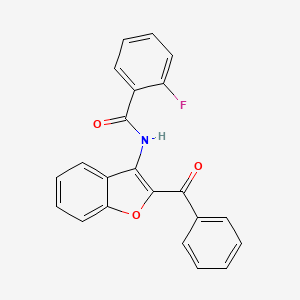 N-(2-benzoyl-1-benzofuran-3-yl)-2-fluorobenzamide