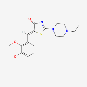 (5Z)-5-(2,3-dimethoxybenzylidene)-2-(4-ethylpiperazin-1-yl)-1,3-thiazol-4(5H)-one