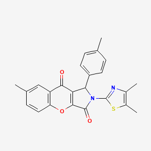 2-(4,5-Dimethyl-1,3-thiazol-2-yl)-7-methyl-1-(4-methylphenyl)-1,2-dihydrochromeno[2,3-c]pyrrole-3,9-dione