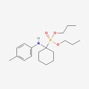 molecular formula C19H32NO3P B11584606 Dipropyl {1-[(4-methylphenyl)amino]cyclohexyl}phosphonate 