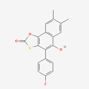 4-(4-Fluorophenyl)-5-hydroxy-7,8-dimethylnaphtho[2,1-d][1,3]oxathiol-2-one