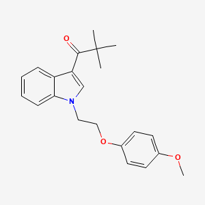 1-{1-[2-(4-methoxyphenoxy)ethyl]-1H-indol-3-yl}-2,2-dimethylpropan-1-one