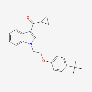 {1-[2-(4-tert-butylphenoxy)ethyl]-1H-indol-3-yl}(cyclopropyl)methanone