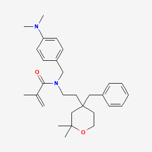 molecular formula C29H40N2O2 B11584697 N-[2-(4-benzyl-2,2-dimethyltetrahydro-2H-pyran-4-yl)ethyl]-N-[4-(dimethylamino)benzyl]-2-methylprop-2-enamide 