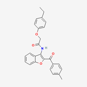 2-(4-ethylphenoxy)-N-[2-(4-methylbenzoyl)-1-benzofuran-3-yl]acetamide