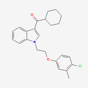 {1-[2-(4-chloro-3-methylphenoxy)ethyl]-1H-indol-3-yl}(cyclohexyl)methanone