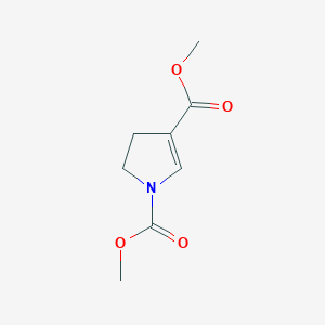 molecular formula C8H11NO4 B115848 2-Pyrroline-1,3-dicarboxylic acid dimethyl ester CAS No. 154813-25-9