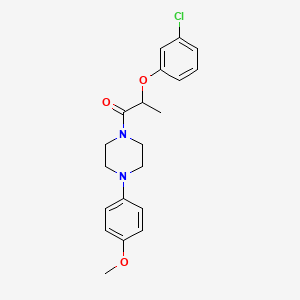 2-(3-Chlorophenoxy)-1-[4-(4-methoxyphenyl)piperazin-1-yl]propan-1-one