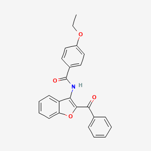 molecular formula C24H19NO4 B11584855 N-(2-benzoyl-1-benzofuran-3-yl)-4-ethoxybenzamide 