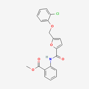 Methyl 2-[({5-[(2-chlorophenoxy)methyl]furan-2-yl}carbonyl)amino]benzoate