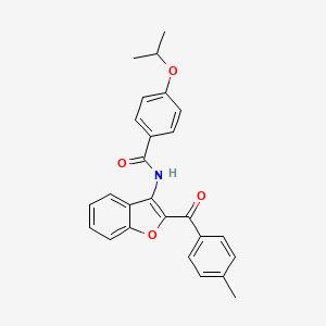 N-{2-[(4-methylphenyl)carbonyl]-1-benzofuran-3-yl}-4-(propan-2-yloxy)benzamide