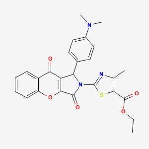 ethyl 2-{1-[4-(dimethylamino)phenyl]-3,9-dioxo-3,9-dihydrochromeno[2,3-c]pyrrol-2(1H)-yl}-4-methyl-1,3-thiazole-5-carboxylate