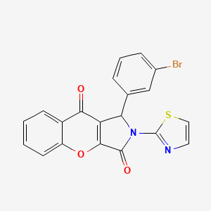 1-(3-Bromophenyl)-2-(1,3-thiazol-2-yl)-1,2-dihydrochromeno[2,3-c]pyrrole-3,9-dione