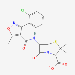 6-({[3-(2-Chlorophenyl)-5-methyl-1,2-oxazol-4-yl]carbonyl}amino)-3,3-dimethyl-7-oxo-4-thia-1-azabicyclo[3.2.0]heptane-2-carboxylate