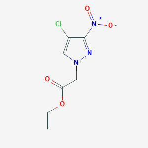 molecular formula C7H8ClN3O4 B11585031 ethyl (4-chloro-3-nitro-1H-pyrazol-1-yl)acetate 