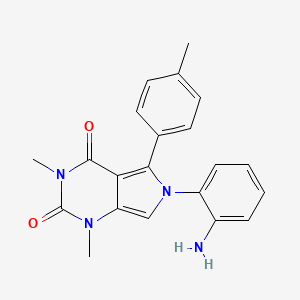 molecular formula C21H20N4O2 B11585058 6-(2-aminophenyl)-1,3-dimethyl-5-(4-methylphenyl)-1H-pyrrolo[3,4-d]pyrimidine-2,4(3H,6H)-dione 