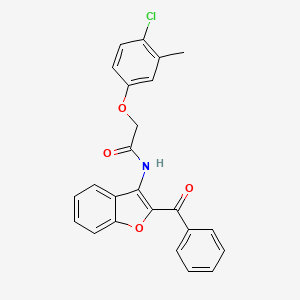 N-(2-benzoyl-1-benzofuran-3-yl)-2-(4-chloro-3-methylphenoxy)acetamide