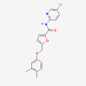 N-(5-chloropyridin-2-yl)-5-[(3,4-dimethylphenoxy)methyl]furan-2-carboxamide