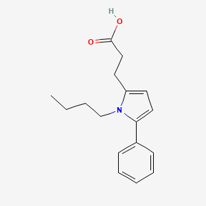 3-(1-butyl-5-phenyl-1H-pyrrol-2-yl)propanoic acid