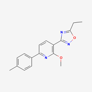 3-(5-Ethyl-1,2,4-oxadiazol-3-yl)-2-methoxy-6-(4-methylphenyl)pyridine