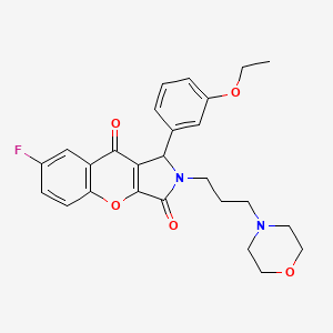 1-(3-Ethoxyphenyl)-7-fluoro-2-[3-(morpholin-4-yl)propyl]-1,2-dihydrochromeno[2,3-c]pyrrole-3,9-dione