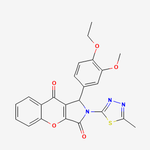 1-(4-Ethoxy-3-methoxyphenyl)-2-(5-methyl-1,3,4-thiadiazol-2-yl)-1,2-dihydrochromeno[2,3-c]pyrrole-3,9-dione