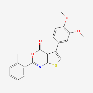 5-(3,4-dimethoxyphenyl)-2-(2-methylphenyl)-4H-thieno[2,3-d][1,3]oxazin-4-one