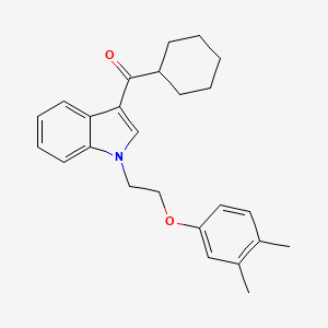 cyclohexyl{1-[2-(3,4-dimethylphenoxy)ethyl]-1H-indol-3-yl}methanone