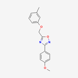 3-(4-Methoxyphenyl)-5-[(3-methylphenoxy)methyl]-1,2,4-oxadiazole