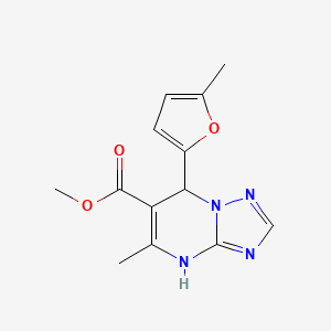 Methyl 5-methyl-7-(5-methylfuran-2-yl)-4,7-dihydro-[1,2,4]triazolo[1,5-a]pyrimidine-6-carboxylate