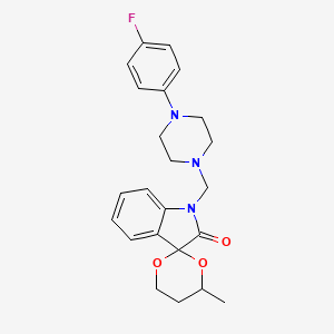 1'-{[4-(4-fluorophenyl)piperazin-1-yl]methyl}-4-methylspiro[1,3-dioxane-2,3'-indol]-2'(1'H)-one