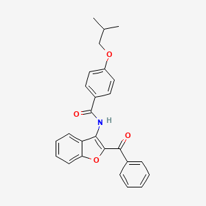 N-(2-benzoyl-1-benzofuran-3-yl)-4-(2-methylpropoxy)benzamide