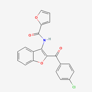 N-[2-(4-chlorobenzoyl)-1-benzofuran-3-yl]furan-2-carboxamide