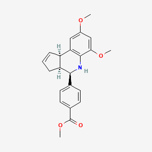 methyl 4-[(3aS,4R,9bR)-6,8-dimethoxy-3a,4,5,9b-tetrahydro-3H-cyclopenta[c]quinolin-4-yl]benzoate