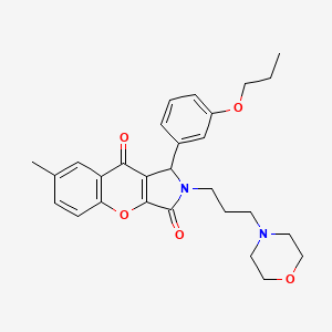 7-Methyl-2-[3-(morpholin-4-yl)propyl]-1-(3-propoxyphenyl)-1,2-dihydrochromeno[2,3-c]pyrrole-3,9-dione