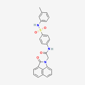 N-{4-[(3-methylphenyl)sulfamoyl]phenyl}-2-(2-oxobenzo[cd]indol-1(2H)-yl)acetamide