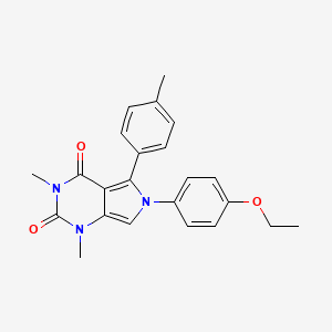 molecular formula C23H23N3O3 B11585547 6-(4-ethoxyphenyl)-1,3-dimethyl-5-(4-methylphenyl)-1H-pyrrolo[3,4-d]pyrimidine-2,4(3H,6H)-dione 