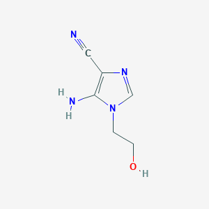 B115856 5-Amino-1-(2-hydroxyethyl)imidazole-4-carbonitrile CAS No. 144486-68-0