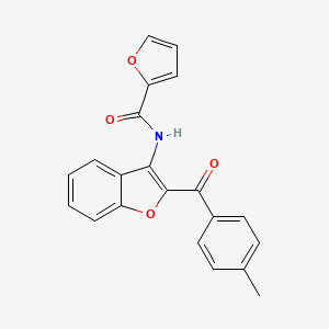 N-[2-(4-methylbenzoyl)-1-benzofuran-3-yl]furan-2-carboxamide