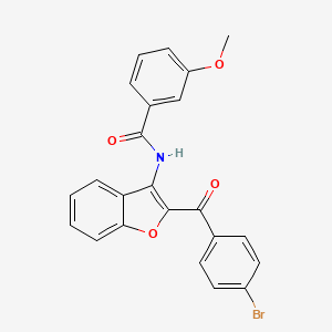 molecular formula C23H16BrNO4 B11585638 N-[2-(4-bromobenzoyl)-1-benzofuran-3-yl]-3-methoxybenzamide 