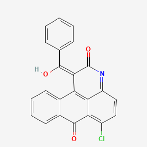 molecular formula C23H12ClNO3 B11585647 1-benzoyl-6-chloro-3H-naphtho[1,2,3-de]quinoline-2,7-dione 