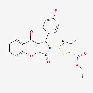 ethyl 2-[1-(4-fluorophenyl)-3,9-dioxo-3,9-dihydrochromeno[2,3-c]pyrrol-2(1H)-yl]-4-methyl-1,3-thiazole-5-carboxylate