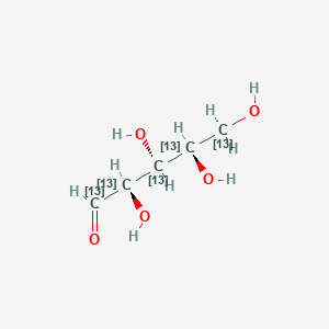 molecular formula ¹³C₅H₁₀O₅ B1158572 L-Ribose-13C5 