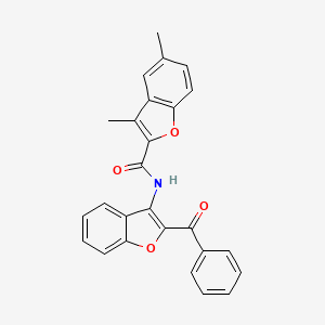 N-(2-benzoyl-1-benzofuran-3-yl)-3,5-dimethyl-1-benzofuran-2-carboxamide