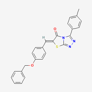 (6Z)-6-[4-(benzyloxy)benzylidene]-3-(4-methylphenyl)[1,3]thiazolo[2,3-c][1,2,4]triazol-5(6H)-one