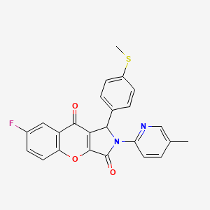 7-Fluoro-2-(5-methylpyridin-2-yl)-1-[4-(methylsulfanyl)phenyl]-1,2-dihydrochromeno[2,3-c]pyrrole-3,9-dione