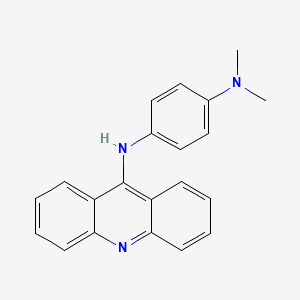 molecular formula C21H19N3 B11585914 1-N-acridin-9-yl-4-N,4-N-dimethylbenzene-1,4-diamine CAS No. 13365-38-3